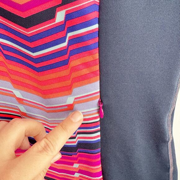 Title Nine Gidget 2.0 Active Colorful Sheath Dress Blur Pink Cap Sleeve Small S - Picture 4 of 9